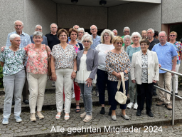 Alle geehrten Mitglieder 2024